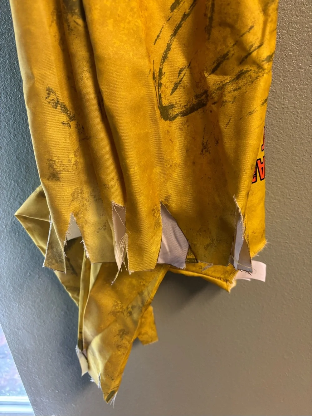 Spirit Yellow Hazmat Suit Kids Costume with Biohazard Print 8/10 - Picture 4 of 4